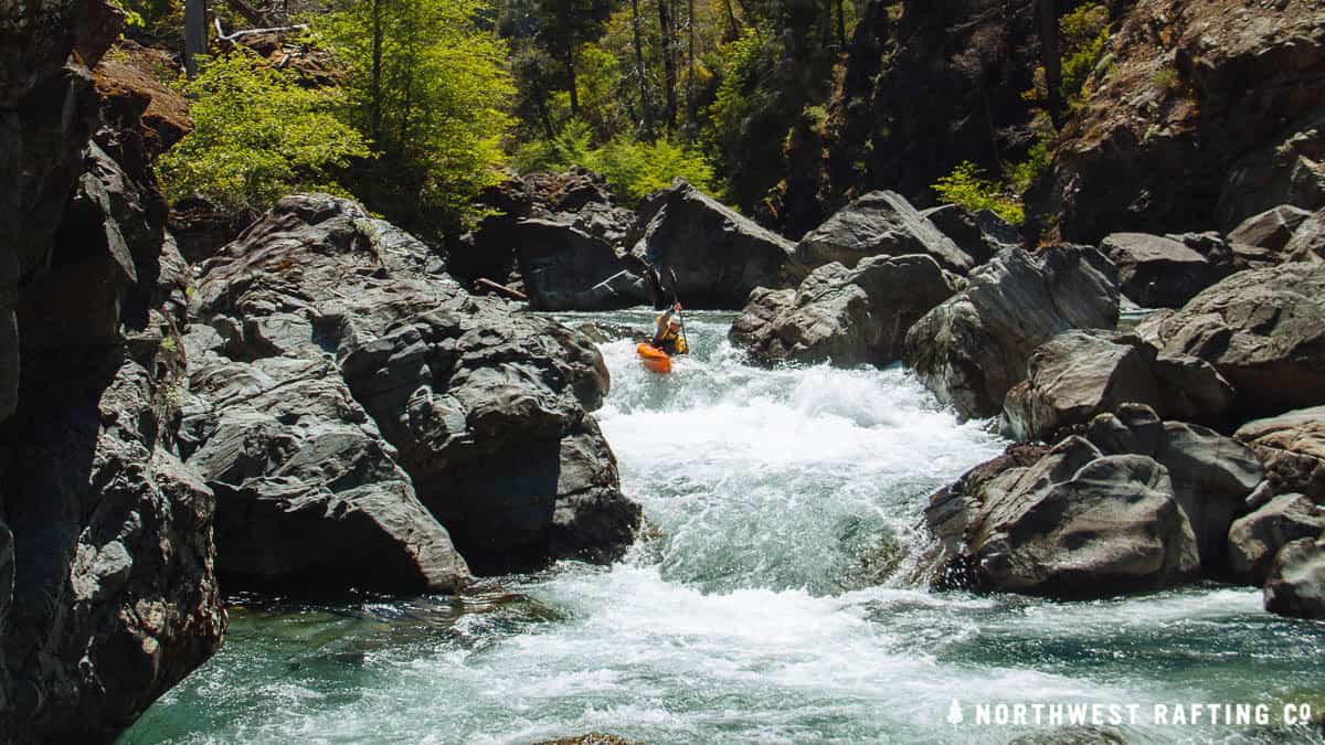 Typical Rapid in the Upper Chetco River Canyon