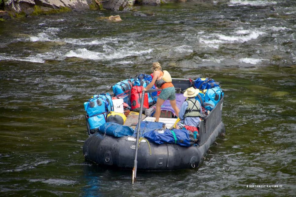 Custom DIB Sweep Boat on the Middle Fork of the Salmon River