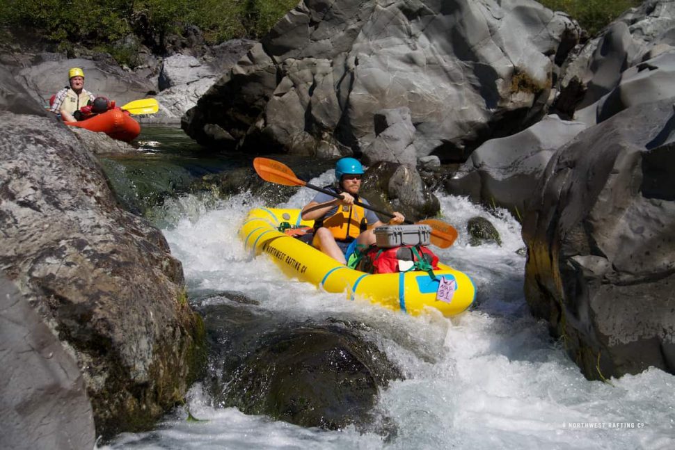 PVC Inflatable Kayak on the Chetco River