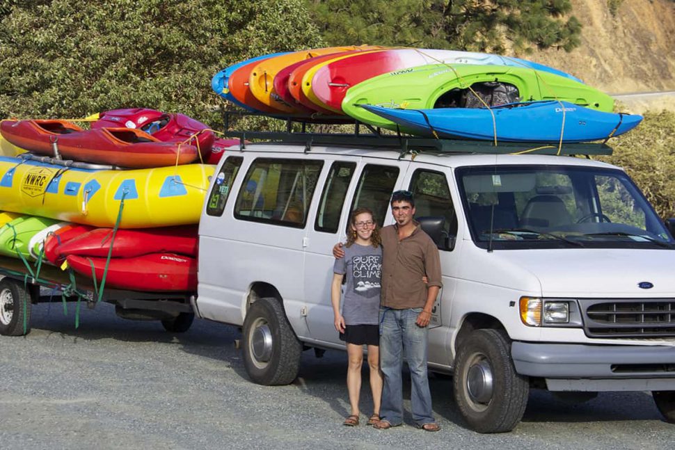 J.R. and Lori getting ready for a Sundance Kayak School