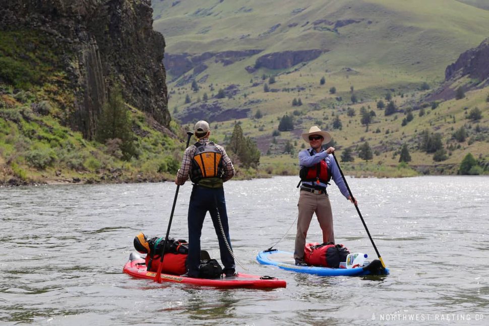 Stand Up Paddleboards loaded with gear