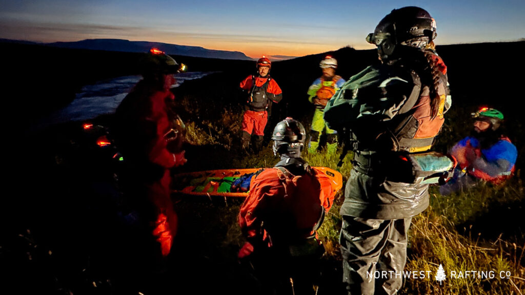 Night Rescue Scenario in a WRT Advance Course