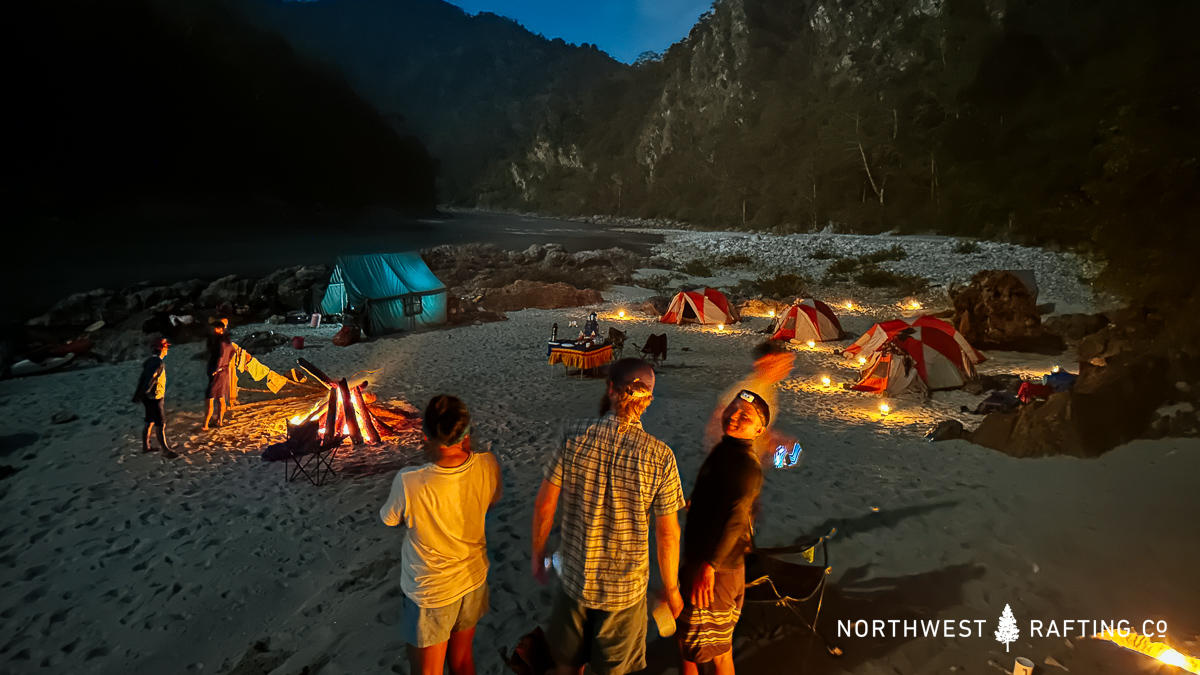 Camping on the Puna Tseng Chhu in Bhutan