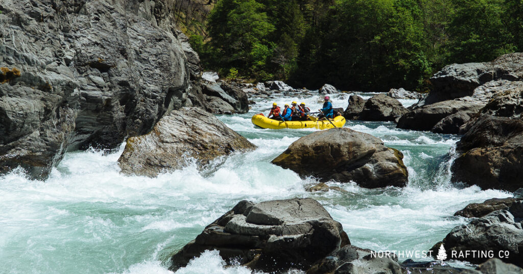 Green Wall is a Famous Class V Rapid on the Illinois River