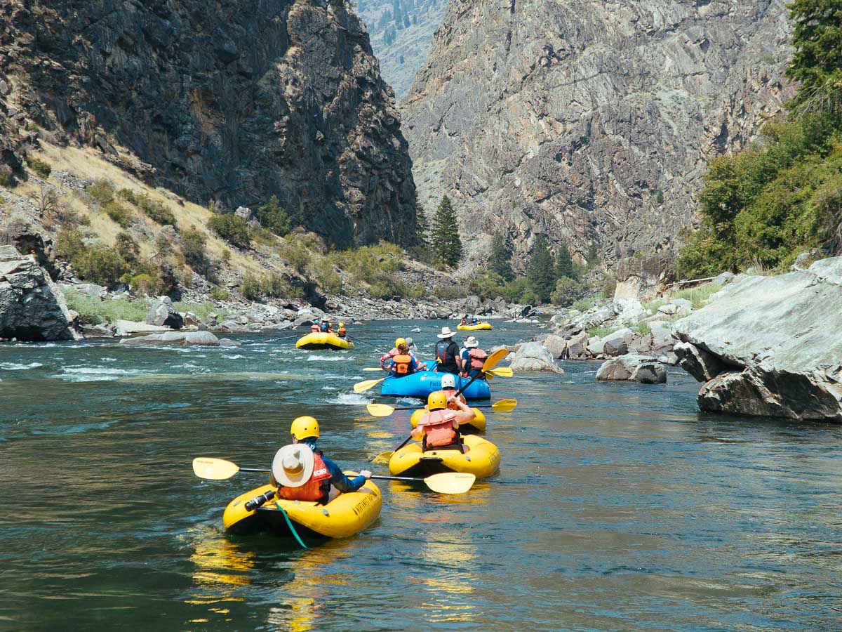 Class I Rapids on the Middle Fork of the Salmon River